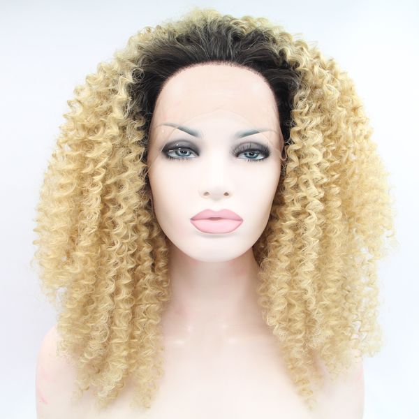 peruca 360 lace glueless lace front wigs synthetic ombre blonde long afro kinky curly wigs heat resistant fiber cosplay/party wigs for women, Black;brown
peruca 360 lace glueless lace front wigs synthetic ombre blonde long afro kinky curly wigs heat resistant fiber cosplay/party wigs for women, Black;brown