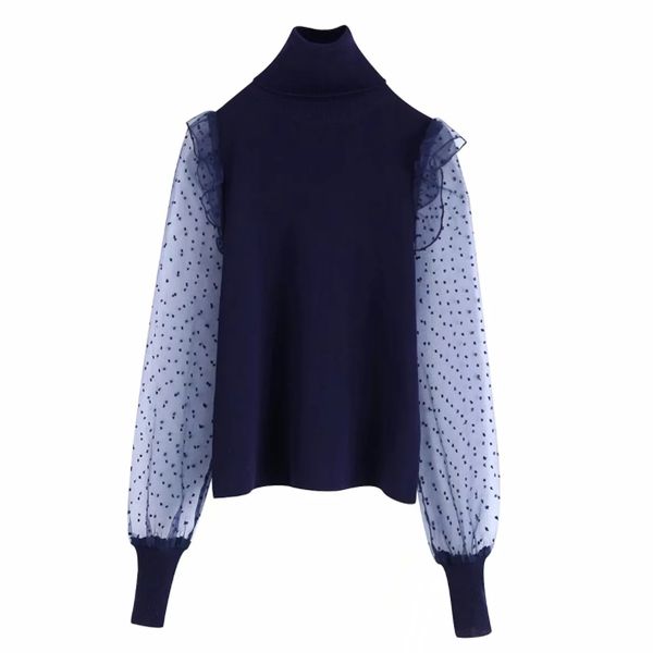 new women vintage turtleneck collar puff sleeve patchwork casual slim knitting shirts blouses women chic femininas ls6046, White
new women vintage turtleneck collar puff sleeve patchwork casual slim knitting shirts blouses women chic femininas ls6046, White