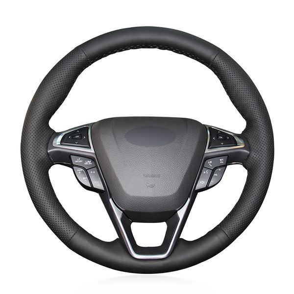 hand-stitched black genuine leather anti-slip soft car steering wheel cover for mondeo fusion 2013-2019 edge 2015-2019
hand-stitched black genuine leather anti-slip soft car steering wheel cover for mondeo fusion 2013-2019 edge 2015-2019