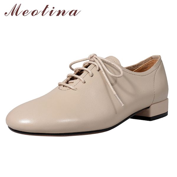 meotina autumn flats women oxfords shoes natural genuine leather flat shoes real leather round toe ladies 2019 size 34-39, Black
meotina autumn flats women oxfords shoes natural genuine leather flat shoes real leather round toe ladies 2019 size 34-39, Black