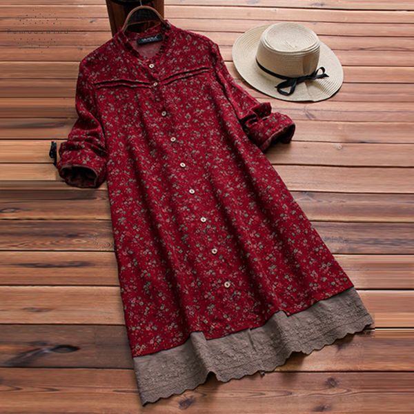 women dress long shirt dresses plus size dress patchwork floral ruffle print neck buttons vestido bohemian long sleeve robe femme, Black;gray
women dress long shirt dresses plus size dress patchwork floral ruffle print neck buttons vestido bohemian long sleeve robe femme, Black;gray