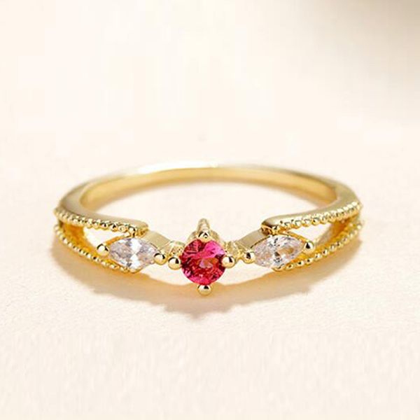 light luxurious 14k gold ring small fresh set diamond pole slender woman ring agete student style ring, Silver
light luxurious 14k gold ring small fresh set diamond pole slender woman ring agete student style ring, Silver