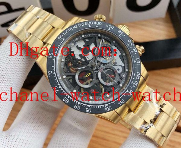 3 style cosmograph black dial 42mm 18k rose gold skeleton-dial mens automatic mechanical watches men's wristwatches, Slivery;brown
3 style cosmograph black dial 42mm 18k rose gold skeleton-dial mens automatic mechanical watches men's wristwatches, Slivery;brown