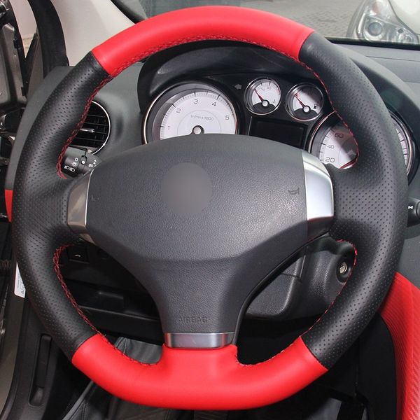 black natural leather red natural leather car steering wheel cover for 2013 peugeot 408
black natural leather red natural leather car steering wheel cover for 2013 peugeot 408