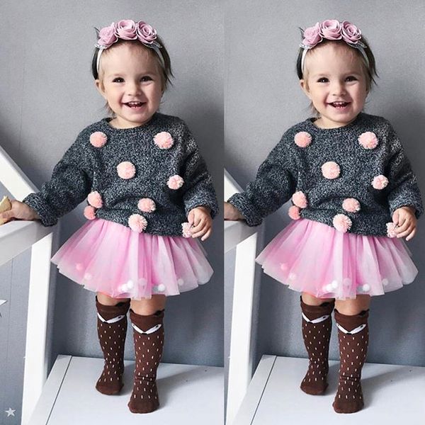 girls clothes set casual kids outfits clothing suit toddler baby girls knitted warm plush hairball tutu tulle skirts set, White
girls clothes set casual kids outfits clothing suit toddler baby girls knitted warm plush hairball tutu tulle skirts set, White