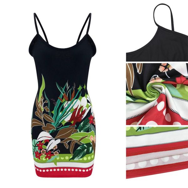 women's dress spaghetti strap floral print square collar beachwear casual style summer wear, Black;gray
women's dress spaghetti strap floral print square collar beachwear casual style summer wear, Black;gray