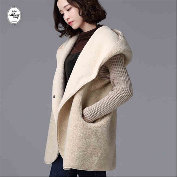 women lambs wool coat latest fashion hooded thick knit cuff joining together fabrics warm comfortable bn1812, Black
women lambs wool coat latest fashion hooded thick knit cuff joining together fabrics warm comfortable bn1812, Black
