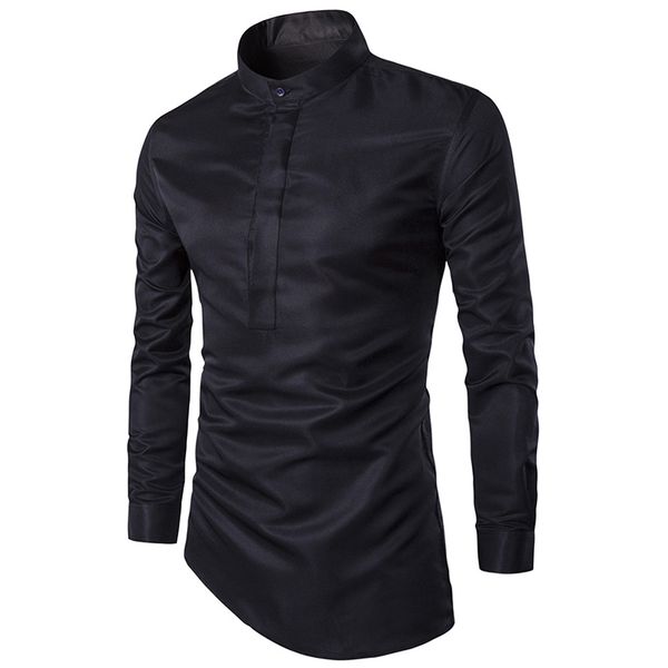 novelty oblique hem mandarin collar men's shirts american casual young man fashion boys slim fit -3xl clothes wholesale, White;black
novelty oblique hem mandarin collar men's shirts american casual young man fashion boys slim fit -3xl clothes wholesale, White;black