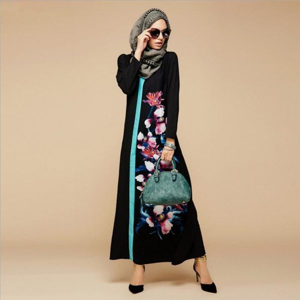 new style in dubai women flower print robe spliced robe muslim dress women clothing turkish abaya vestidos musulmanes d11, Red
new style in dubai women flower print robe spliced robe muslim dress women clothing turkish abaya vestidos musulmanes d11, Red