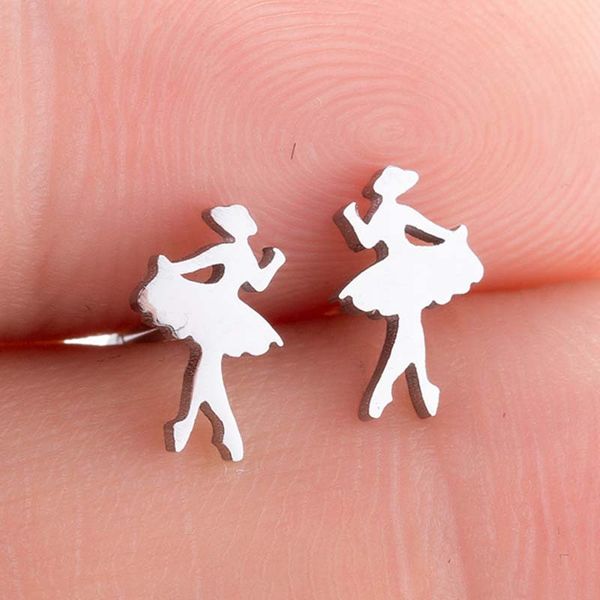 elegant dancer earing fashion jewelry steel nickel minimal earrings kid gifts women charm ear stud accessories bff, Golden;silver
elegant dancer earing fashion jewelry steel nickel minimal earrings kid gifts women charm ear stud accessories bff, Golden;silver