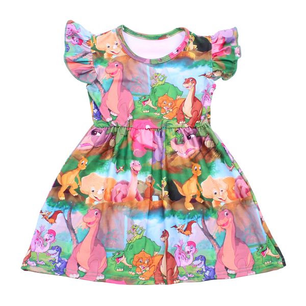 new arrivals baby girls summer colorful dinosaur print dress milksilk dinosaur world short sleeve clothing kids boutique wear, Red;yellow
new arrivals baby girls summer colorful dinosaur print dress milksilk dinosaur world short sleeve clothing kids boutique wear, Red;yellow