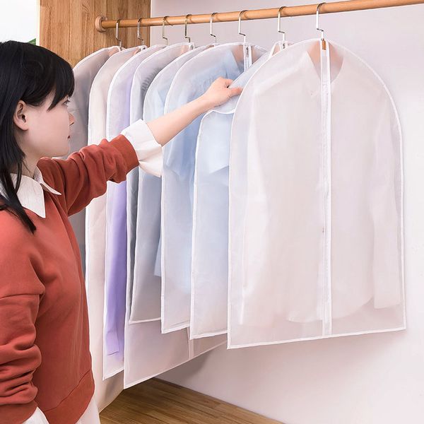 transparent clothing dust cover wear-resistant and washable peva dust cover can be hung without odor-bag
transparent clothing dust cover wear-resistant and washable peva dust cover can be hung without odor-bag