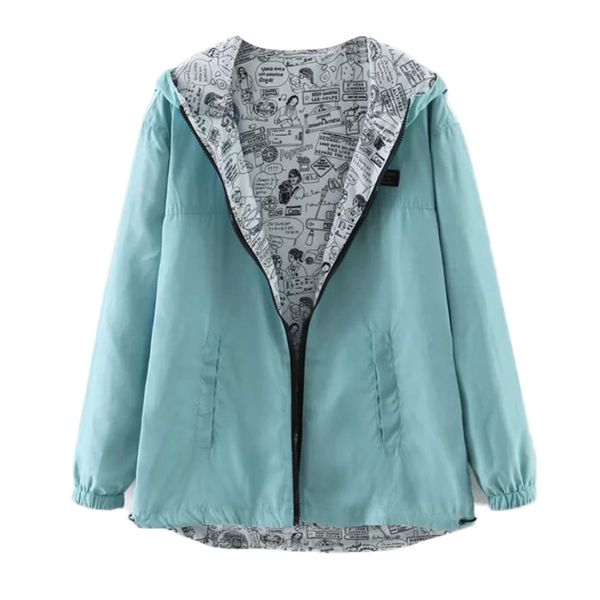 harajuku women jacket solid color hooded jacket print long sleeve coat autumn drawstring pockets casual outwear jackets, Black;brown
harajuku women jacket solid color hooded jacket print long sleeve coat autumn drawstring pockets casual outwear jackets, Black;brown
