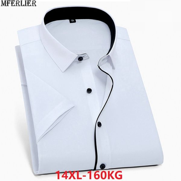 men shirts short sleeve office formal summer mens cotton shirt pocket business larger size big 8xl 11xl 12xl plus shirt 54 56 58, White;black
men shirts short sleeve office formal summer mens cotton shirt pocket business larger size big 8xl 11xl 12xl plus shirt 54 56 58, White;black
