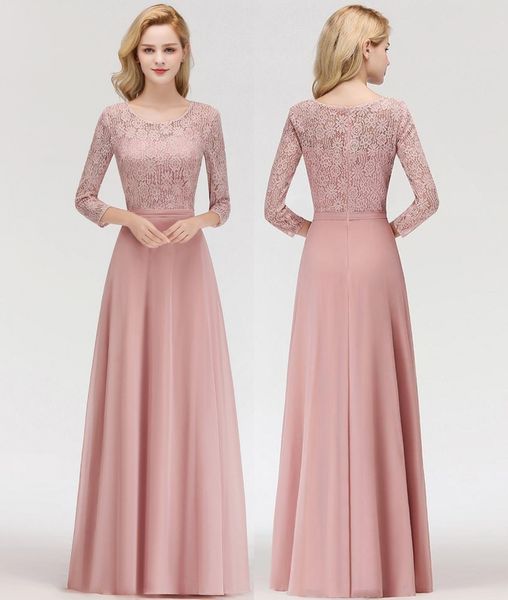fashion dusty rose chiffon bridesmaid dresses scoop neck lace applique long sleeves maid of the honor dresses, White;pink
fashion dusty rose chiffon bridesmaid dresses scoop neck lace applique long sleeves maid of the honor dresses, White;pink