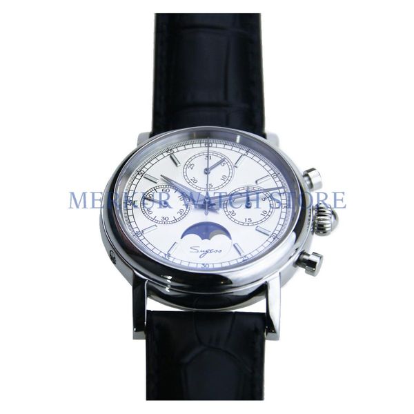 sugess luminour dress luxury seagull movement moonphase calendar mechnical chronograph watch mens, Slivery;brown
sugess luminour dress luxury seagull movement moonphase calendar mechnical chronograph watch mens, Slivery;brown
