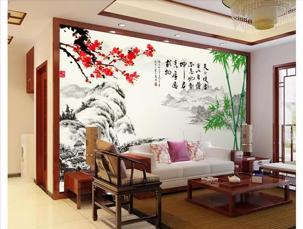 3d custom wall papers home decor p wallpaper modern minimalist new chinese bamboo plum landscape scenery tv sofa background wall
3d custom wall papers home decor p wallpaper modern minimalist new chinese bamboo plum landscape scenery tv sofa background wall