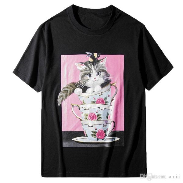 fashion brand mens designer short sleeve fashion men women short sleeves couples designer cute cat print tees, White;black
fashion brand mens designer short sleeve fashion men women short sleeves couples designer cute cat print tees, White;black