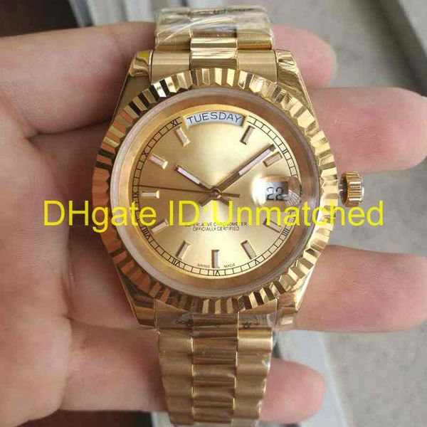luxury watch daydate automatic mechanical movement mens watch stainless steel original clasp self-winding wristwatch 41mm, Slivery;brown
luxury watch daydate automatic mechanical movement mens watch stainless steel original clasp self-winding wristwatch 41mm, Slivery;brown