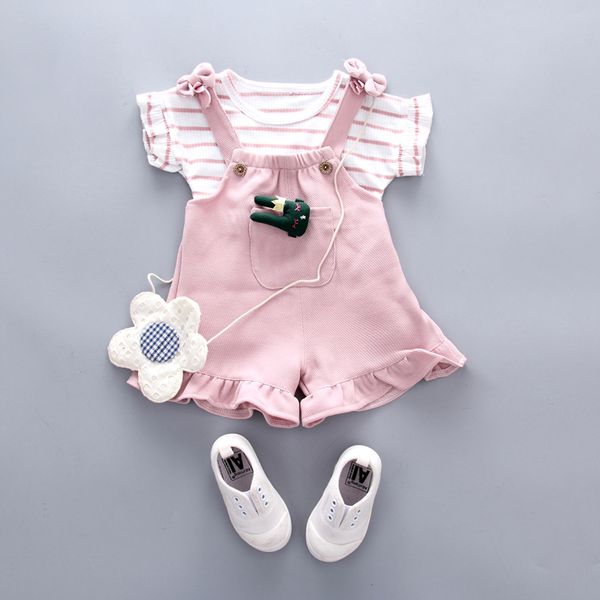2019 лето baby girl одежда наборы девушка повседневная милый хлопок с коротким рукавом футболки + ремень шорты 2 шт. детский костюм, White
2019 лето baby girl одежда наборы девушка повседневная милый хлопок с коротким рукавом футболки + ремень шорты 2 шт. детский костюм, White