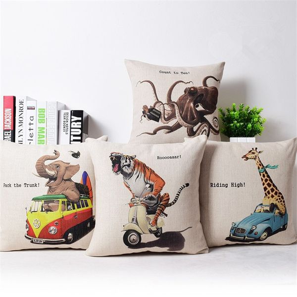 fashion creative car cartoon animals printed cushion cover home decorative sofa coffee car chair throw pillow case almofada
fashion creative car cartoon animals printed cushion cover home decorative sofa coffee car chair throw pillow case almofada
