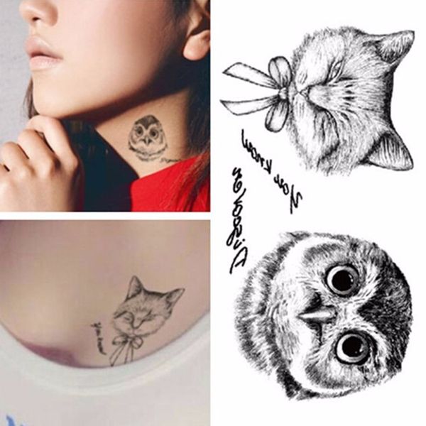 men women spray waterproof designs temporary tattoos large black owl arm fake transfer tattoo stickers 2 pcs
men women spray waterproof designs temporary tattoos large black owl arm fake transfer tattoo stickers 2 pcs