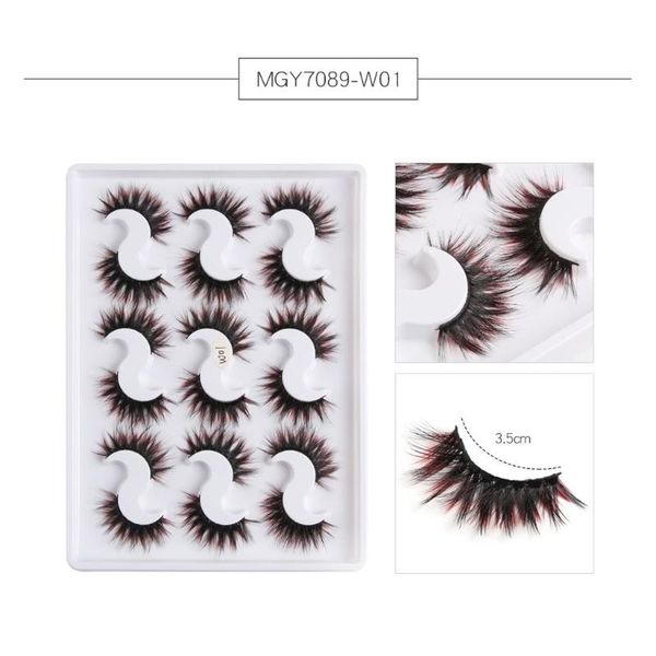 false eyelashes natural beauty 9 pairs of 3d mink with color soft long curly and warped many layer extension #251212
false eyelashes natural beauty 9 pairs of 3d mink with color soft long curly and warped many layer extension #251212