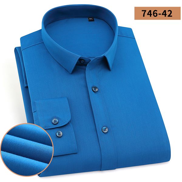 men's easy care solid bamboo fiber dress shirts comfortable soft long sleeve elastic non iron male regular-fit formal shirt, White;black
men's easy care solid bamboo fiber dress shirts comfortable soft long sleeve elastic non iron male regular-fit formal shirt, White;black