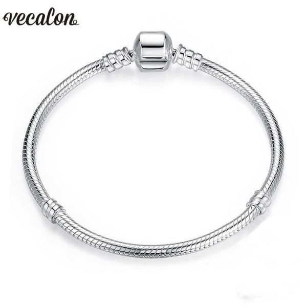 fashion bracelet fit bead 925 sterling silver filled snake chain bangle & bracelet luxury jewelry 16-23cm women gift, Black
fashion bracelet fit bead 925 sterling silver filled snake chain bangle & bracelet luxury jewelry 16-23cm women gift, Black