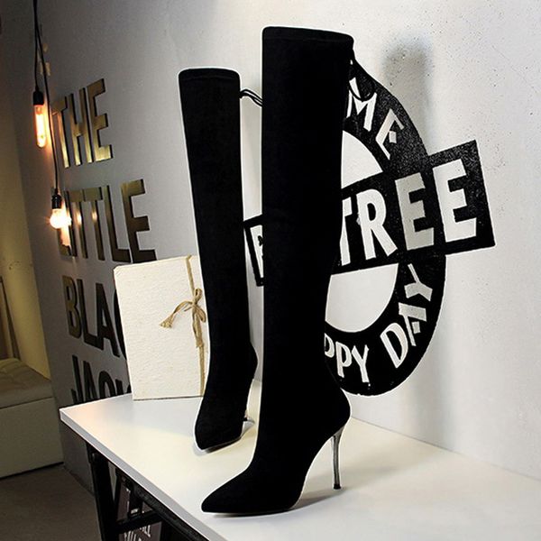 bigtree winter boots women high heel shoes new over the knee boots women thigh high long lace up party shoes, Black
bigtree winter boots women high heel shoes new over the knee boots women thigh high long lace up party shoes, Black