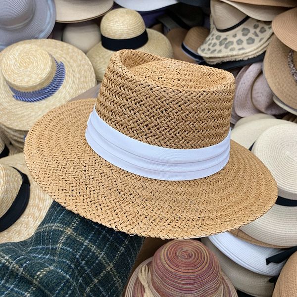 temperament lady flat straw straw hat children summer holiday sunscreen beach sun hat tide, Blue;gray
temperament lady flat straw straw hat children summer holiday sunscreen beach sun hat tide, Blue;gray