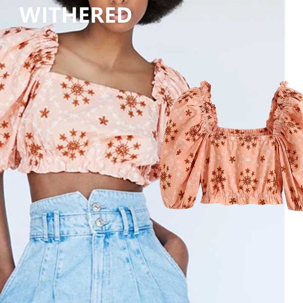 withered summer blouse women england high street vintage floral embroidery square collar blusas mujer de moda 2020 shirt, White
withered summer blouse women england high street vintage floral embroidery square collar blusas mujer de moda 2020 shirt, White