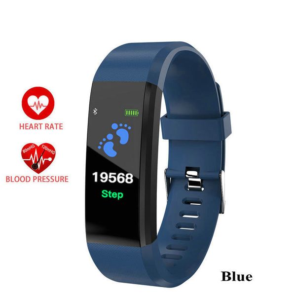 smart watches id115 plus heart rate watch smart wristband sports watches band waterproof smartwatch android fitness watch, Slivery;brown
