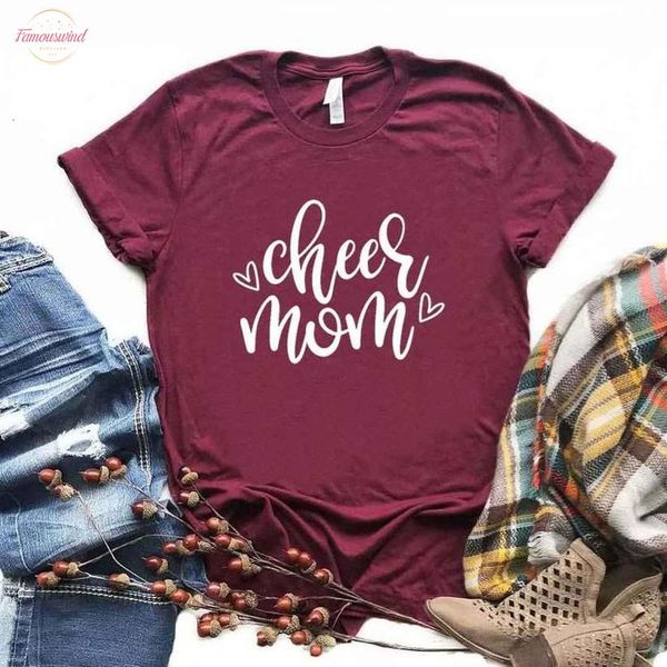 cheer mom heart print women tshirt cotton hipster funny t shirt gift lady yong girl 6 color tee drop ship zy, White 
cheer mom heart print women tshirt cotton hipster funny t shirt gift lady yong girl 6 color tee drop ship zy, White