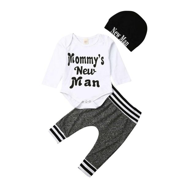 focusnorm autumn winter suit newborn infant baby boy cotton letter long sleeve romper pant hat outfit clothes set 3-18months, White
focusnorm autumn winter suit newborn infant baby boy cotton letter long sleeve romper pant hat outfit clothes set 3-18months, White