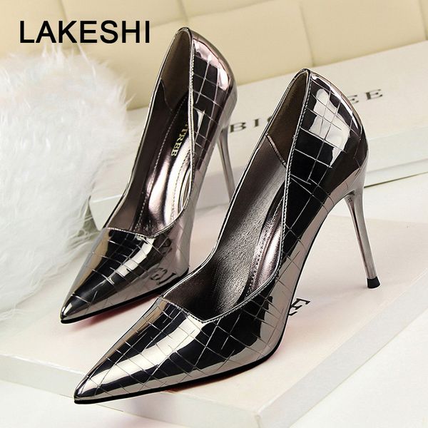 new women pumps patent leather women shoes high heels wedding shoes gold ladies silver stiletto heels, Black
new women pumps patent leather women shoes high heels wedding shoes gold ladies silver stiletto heels, Black