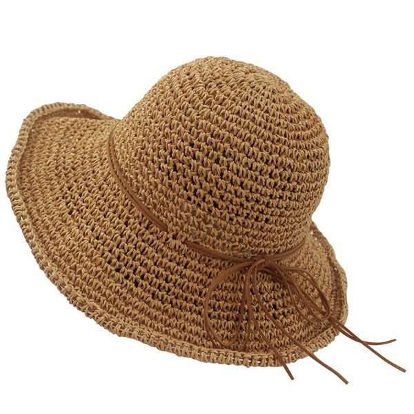 new ladies sun hat for women bowknot straw hat foldable summer wide brim female, Blue;gray
new ladies sun hat for women bowknot straw hat foldable summer wide brim female, Blue;gray