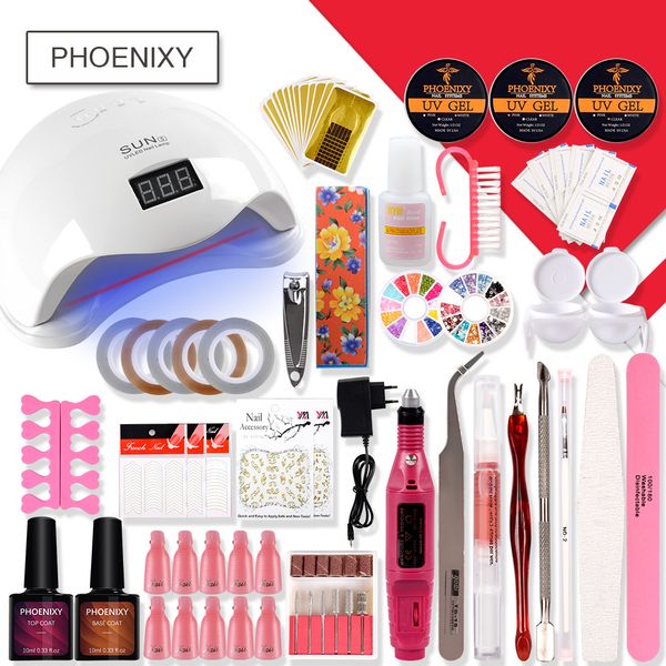 nail set uv led lamp dryer with nail gel polish kit uv gel set soak off manicure tool electric drill for art tools
nail set uv led lamp dryer with nail gel polish kit uv gel set soak off manicure tool electric drill for art tools