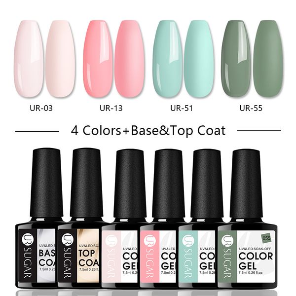 ur sugar 4/6pcs set 80 colors uv gel nail polish kit color uv led nail gel varnish semi permanent lacquer soak off glitter, Red;pink
ur sugar 4/6pcs set 80 colors uv gel nail polish kit color uv led nail gel varnish semi permanent lacquer soak off glitter, Red;pink