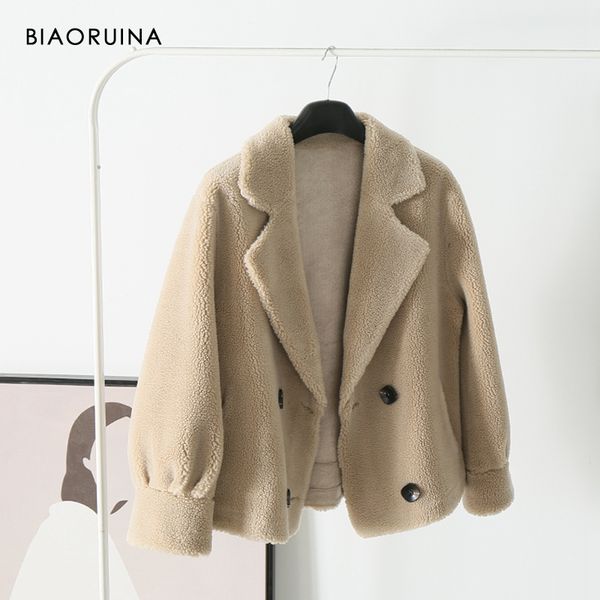women's fur & faux biaoruina 3 color vintage lamb patchwork suede jacket coat turn-down collar warm thick sweet outerwear, Black
women's fur & faux biaoruina 3 color vintage lamb patchwork suede jacket coat turn-down collar warm thick sweet outerwear, Black