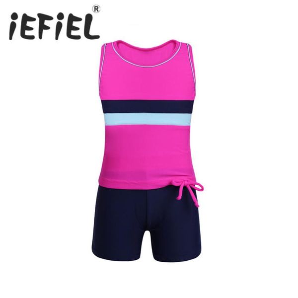 iefiel 2pcs girls tankini summer swimsuit set with bottoms bathing suit exercise outfits for swimming surfing and holiday, White
iefiel 2pcs girls tankini summer swimsuit set with bottoms bathing suit exercise outfits for swimming surfing and holiday, White