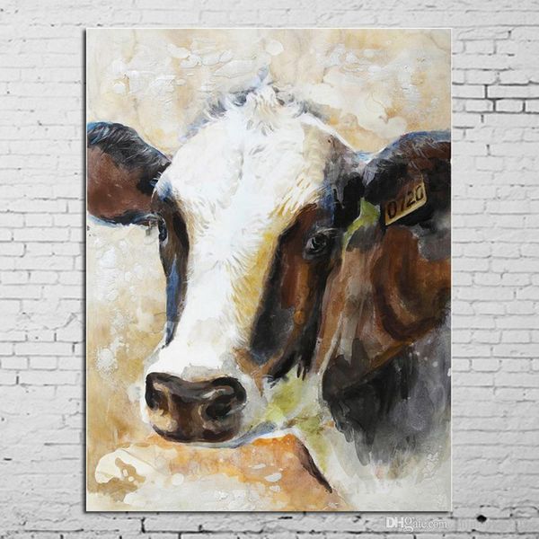 a. handpainted abstract animal art oil painting cow on canvas wall art home office decoration a47
a. handpainted abstract animal art oil painting cow on canvas wall art home office decoration a47