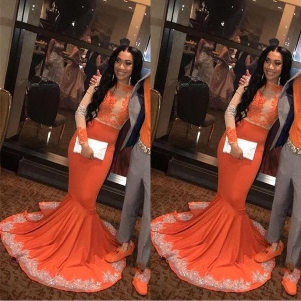 african arabic black girls mermaid orange prom dresses 2020 long sleeve lace applieque plus size couple plus size evening gowns bc0902
african arabic black girls mermaid orange prom dresses 2020 long sleeve lace applieque plus size couple plus size evening gowns bc0902