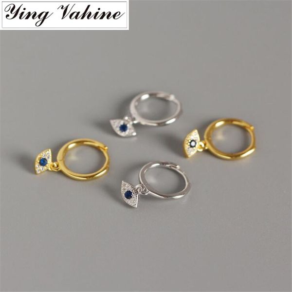 stud ying vahine arrival evil eyes earring 100% 925 sterling silver mini zircon blue pendant small earrings for women, Golden;silver
stud ying vahine arrival evil eyes earring 100% 925 sterling silver mini zircon blue pendant small earrings for women, Golden;silver