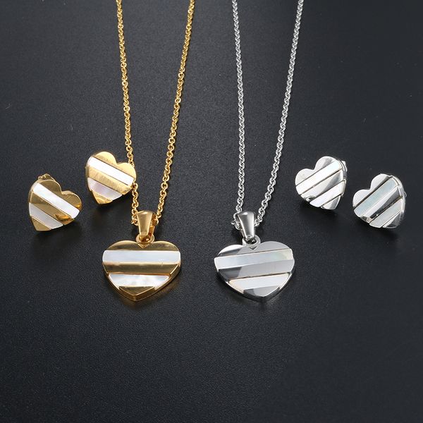 smiple heart jewelry set stainless steel pendant necklace earrings silver gold color long necklaces for lover women jewelry
smiple heart jewelry set stainless steel pendant necklace earrings silver gold color long necklaces for lover women jewelry