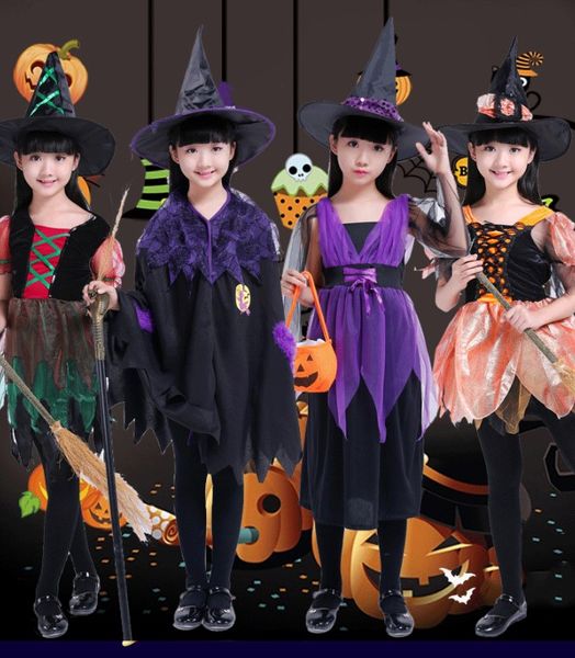 4 styles dress halloween children's clothing girls princess dress cosplay cloak witch bat suit pumpkin dress hat set
4 styles dress halloween children's clothing girls princess dress cosplay cloak witch bat suit pumpkin dress hat set