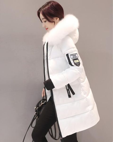 2019 new parker coat female winter coat female long cotton casual fur hooded jacket warm parker, Black
2019 new parker coat female winter coat female long cotton casual fur hooded jacket warm parker, Black