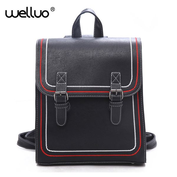 2018 women backpack school bag leather backpack female college vintage leisure travel rucksack for girls book bag black xa606wb
2018 women backpack school bag leather backpack female college vintage leisure travel rucksack for girls book bag black xa606wb
