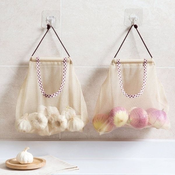 large capacity storage hanging bag kitchen organize mesh pouch
large capacity storage hanging bag kitchen organize mesh pouch