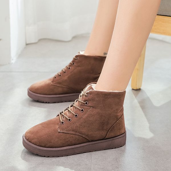 winter boots lady brand women's shoes boots-women round toe booties woman 2019 low heel lace up australia 2020 fashion rubber, Black
winter boots lady brand women's shoes boots-women round toe booties woman 2019 low heel lace up australia 2020 fashion rubber, Black